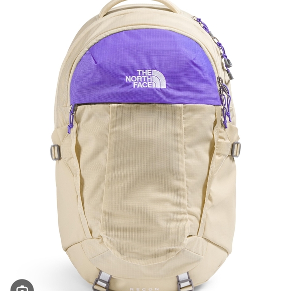The North Face Purple and Tan Backpack - Picture 2 of 5